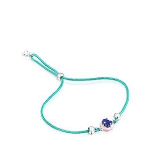 Tous Turquoise Colored Cord Vibrant Bracelet